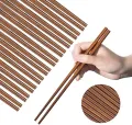 Chopsticks Reusable Wooden Chinese Chopsticks Dishwasher Safe Wood Chopstick 2 Pair. 