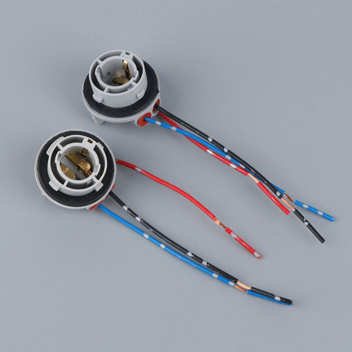 2Pcs 1156 BA15S BAU15S 1157 BAY15D Lamp Holder Bulbs PY21W P21W Adapter Base Socket Connector For Turn Signal Headlight Light Hudduo