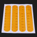 Front Rear Wheel Cover Protective Shell Reflective Sticker for Ninebot Max G30 Scooter Accessories 12PCS, Yellow.