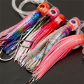 4.5 Inch PVC Sea Fishing Trolling Octopus Soft Bait Bait Fishing Lure Colorful Road Runner Bait Fishing Tackle. 