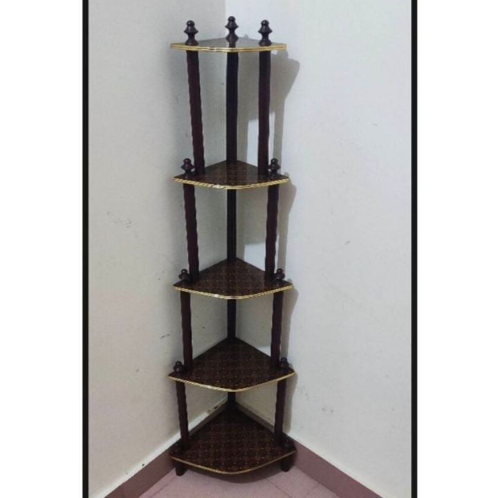 Home Decorated 5 Layer Partex Corner Shelf.