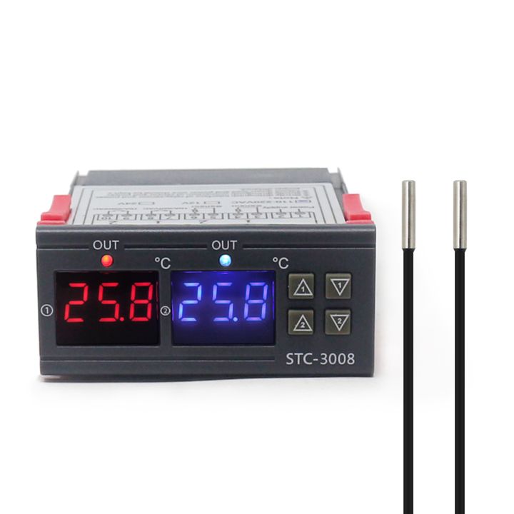 2X%20STC-3008%20Dual%20Digital%20Incubator%20Thermostat%20Display%20Temperature%20Controller%2012V%20-%20Image%202