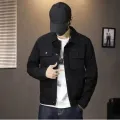 Jeans Coat for Men Short Black Denim Jackets Man Rock Casual Slim Button Cowboy Lxury Cheap Price Stylish Clothing Fast Delvery. 