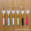 Facial mask applicator makeup brush. 