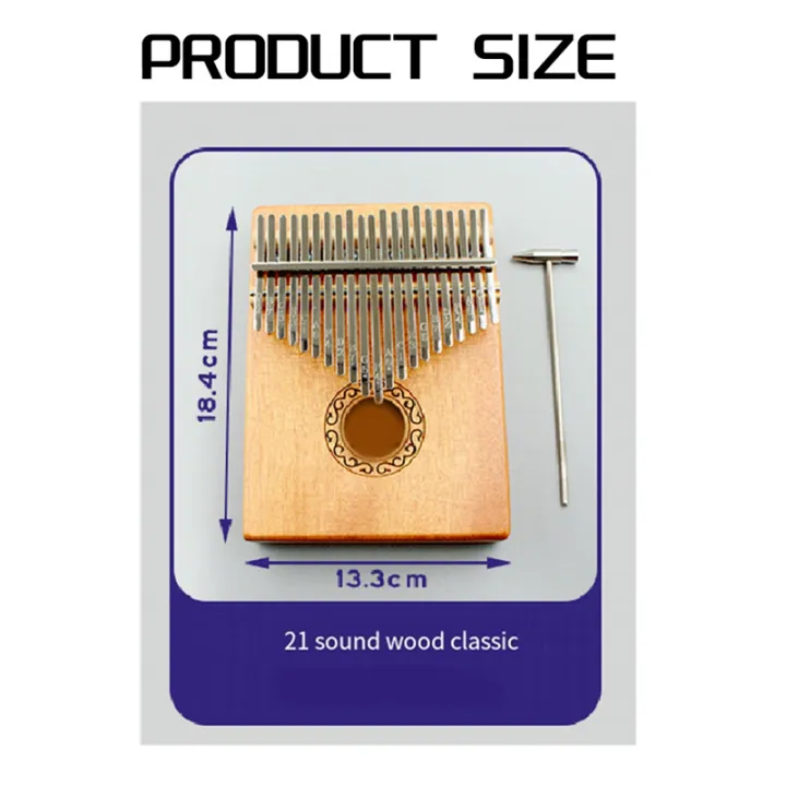 Kalimba%20Thumb%20Piano%2021%20Keys,%20Portable%20Mbira%20Finger%20Piano%20Gifts%20for%20Kids%20Beginners%20with%20Tuning%20Hammer%20-%20Image%204
