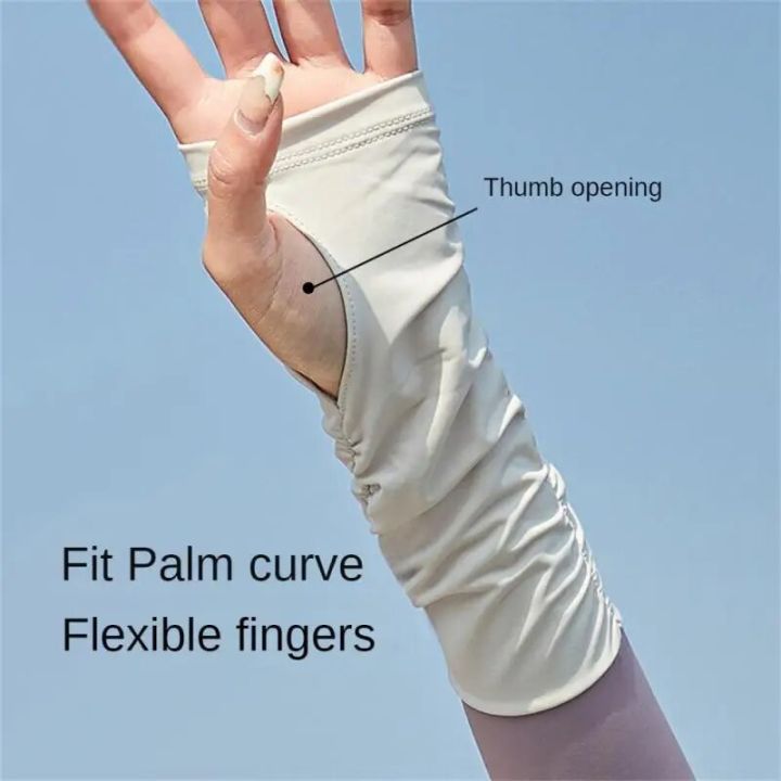 Sunscreen%20Arm%20Sleeve%20Delicate%20Skin%20Feeling%20Upper%20Arm%20Circumference%2011cm%20Ice%20Silk%20Sleeves%20Sunscreen%20Sleeves%20Arm%20Protector%20-%20Image%203