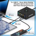 160W GaN USB Charger Station 15W Wireless Charging LCD Display USB C PD 65W QC Fast Charger for Iphone 14 Samsung Xiaomi Laptop. 