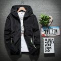 【On Sale】 6XL 7XL Men Ms zipper reflective Casual Jacket Autumn windbreaker Hooded Streetwear Coats Zipper Outwear Clothing.