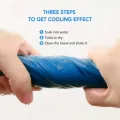 Compact ports Towel with ilicone leeve Cooling Face Towel for Workout Fitness Exercise Yoga Beach Travel. 