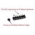 New 3-12V 12W 1.2A AC/DC Power Supply Adaptor Universal Charger Adaptor with 6 Plugs Adjustable Regulated Power Adapter. 