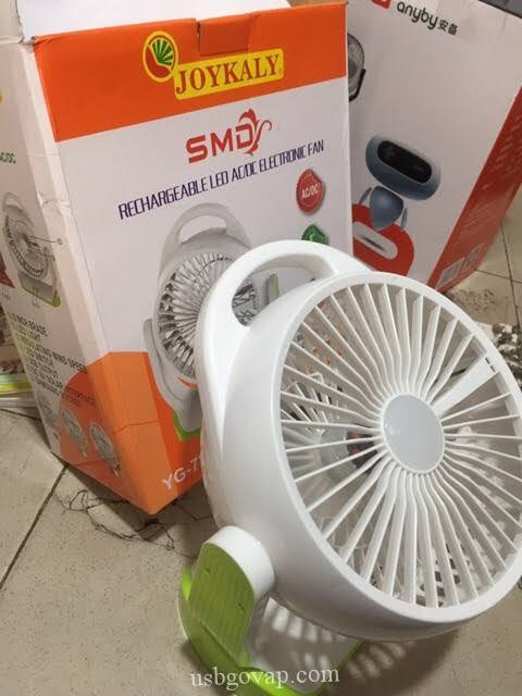 JOYKALY%20YG-729%20Portable%20Rechargeable%20LED%20Light%20AC/AD%20Electronic%20Fan%20with%208"%20inches%20High%20Speed%20Blade%20-%20Image%2010