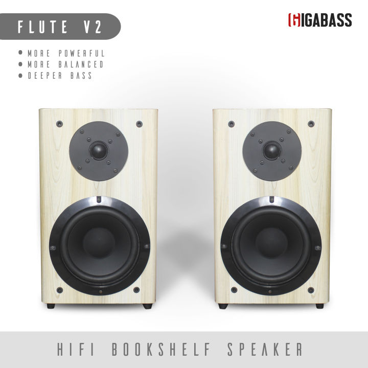 Gigabass Flute V2 Hifi Passive Bookshelf Speaker