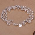 925 Sterling silver bracelets Charms bead chain fashion cute nice women grapes Bracelet wedding Jewelry.