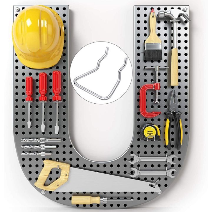 30Pcs%20Pegd%20Plier%20Holders,%20Stainless%20Steel%20Double%20Loop%20Pegd%20Hooks%20Accessories%20Shelving%20Display%20Hooks%20for%20Store%20-%20Image%208