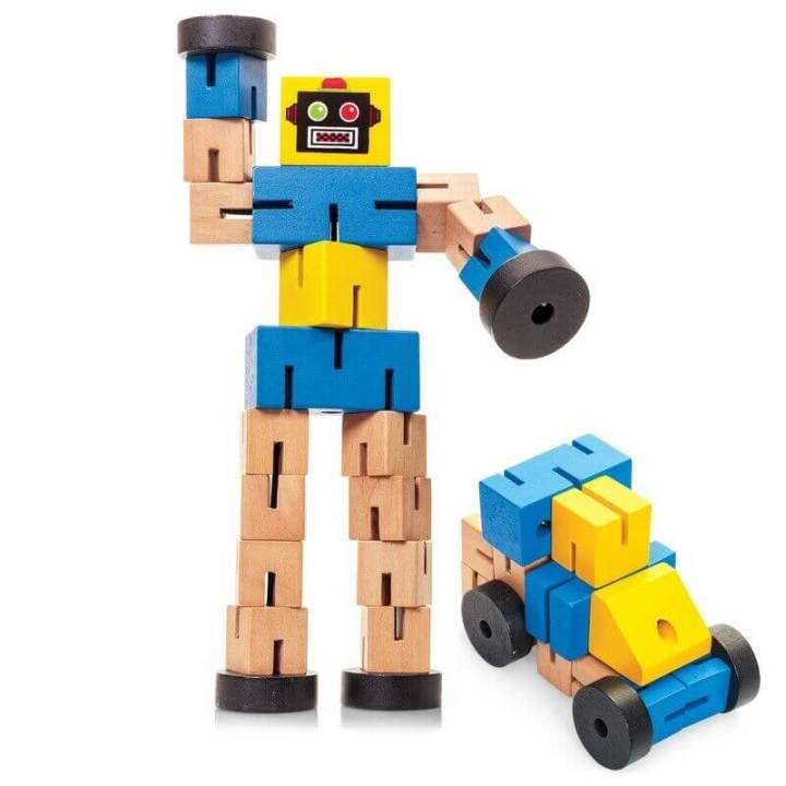 Transformer Robot Twister wooden Cube Toy