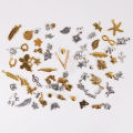 30Pcs Mixed Vintage Metal  Charms Beads- DIY Bracelet Pendant Neacklace Accessories For Jewelry Making. 