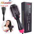 3 In 1 Hair Dryer Hot Air Brush Styler Volumizer One Step Hair Straightener Curler Electric Blow Dryer Brush Wet And Dry Used. 