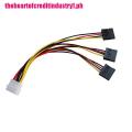 {30 TH}4 pin IDE Molex to 3 Serial ATA SATA Power Splitter Extension Cable Connectors. 