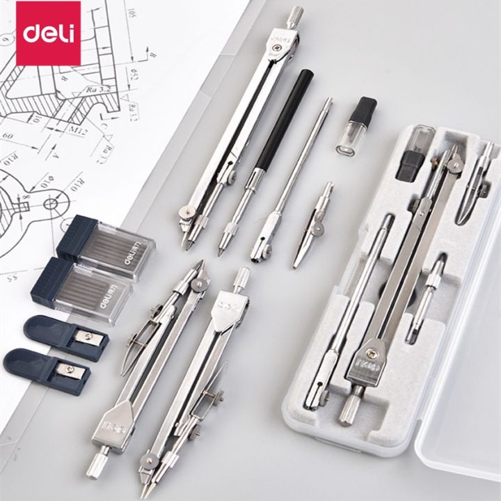Deli%20Metal%20Compass%20Set%20Professional%20Drafting%20Exam%20Drawing%20Geometry%20Tool%20Student%20Stationery%20Supplies%20-%20Image%203