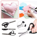 Stainless Steel Pinking Shears Precision Cutting Professional Sharpened Dressmaking Ergonomic Handle Heavy-Duty Tailor Shears.