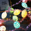 Easter decoration simulation rattan Easter egg string lights holiday party indoor box led lights Simple Fidelity design.