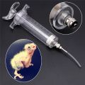 【Atoztide Store】Parrot Feeder Head Syringe Hose Birds Feeding Syringe Injector Bird Feeders 10/20/50/100ml.