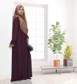 abaya borka (Side Kuchi Borka) (No Hijab) Dubai Cherry stylish party borka fashion collection Fashionable khimar Lycra borka for Women.