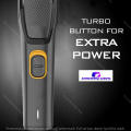Htc AT-509 Multifunction Men's Trimmer with Stainless Steel Blades Type C charging -Sleek Black Design. 