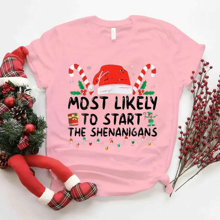 2024%20Christmas%20T-shirts%20Funny%20Most%20Likely%20To%20Forget%20The%20Hidden%20Presents%20Christmas%20Matching%20Crew%20T-Shirt%20Ladies%20Tee%20Female%20Shirts%20-%20Image%204