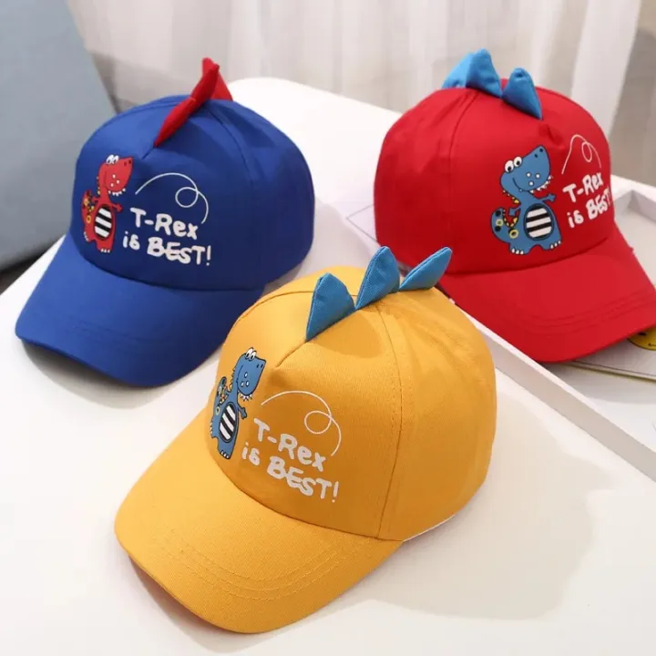 Kids%20Cartoon%20Dinosaur%20Baseball%20Cap%20Summer%20Casual%20Adjustable%20Visors%20Sun%20Hat%20Children%20Cute%20Adjustable%20Peaked%20Caps%20-%20Image%203