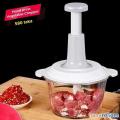 Hand press vegetables chopper.