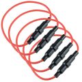 25cm Length Wire Screw Type Car Inline Fuse Holder  2 Ps. 