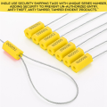 120 Steel Cable Seals Metal Security Seal,Yellow. 