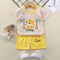 Baby Girl Summer Shorts For Boys Kids Children Clothing Fashion Clothes Cartoon Cotton Baby T-Shirt Toddler Newborn Pajama Sets. 