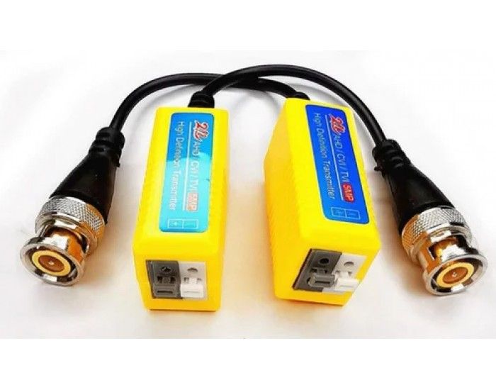 CCTV video Balun 8MP or BNC for CCTV Camera (1 pair) - High Quality Passive - Adapter transmitter 300m
