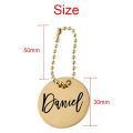 Personalized Name Metal Keychain - Laser Engraved Key Chain - Name Keyring For Backpack - Custom Party Wedding Gift Keychain. 