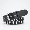 Bullet Studded Belt Punk Rock Gothic Grunge Stylish with Metal Buckle Artificial Bullet. 