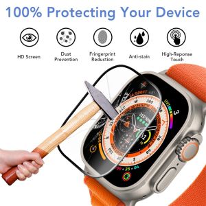 Bornilshop 49mm Smart Watch Tempered Glass Screen Protector for Ultra Series