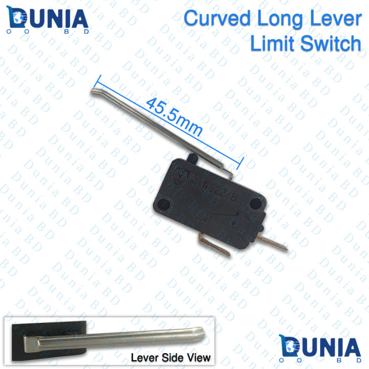 Curved Long Lever Limit Switch 5A 250VAC WS22 Micro Switch