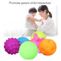 6pcs Baby Textured Ball Set Infant Funny Soft Elastic Multicolor Squeezing Sensory Ball Toy for Home Soft Textured Ball.