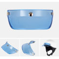 SL Motorcycle Helmet Sun Shade Protector 3 Snap-Button Retro Open Face Flip Up Down Shield Visor Modified Parts. 