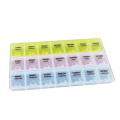 7 Days Medicine Kit box organizer with 21 grids Week day medicine box from Morning-noon-night. 