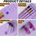 Silicone Painting Mat with Cup Silicone Painting Mat for Kids Silicone Craft Mat for Painting for Resin, DIY & Art Work, 1 PCS Purple Silica Gel. 