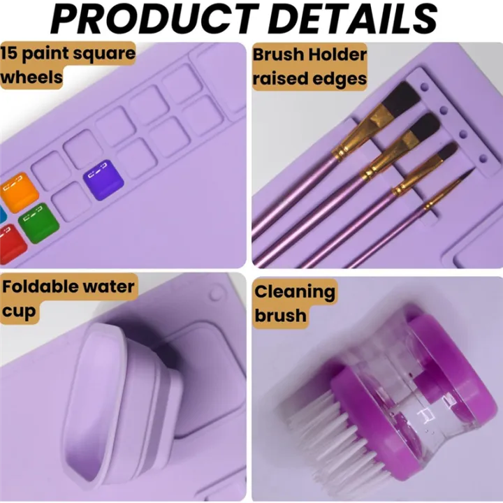 Silicone%20Painting%20Mat%20with%20Cup%20Silicone%20Painting%20Mat%20for%20Kids%20Silicone%20Craft%20Mat%20for%20Painting%20for%20Resin,%20DIY%20&%20Art%20Work,%201%20PCS%20Purple%20Silica%20Gel%20-%20Image%203