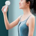 Mini Fan USB Bladeless Fan Portable Handheld Rechargeable Air Cooler Fans for Home Outdoor with LED Light Display.
