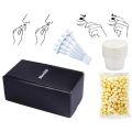 1Set Nose Facial Significant Hair Removal Trimmer Cleaning Beauty Nose Hair Removal Wax Beans Set Depilatory Waxing Pellet Kit.