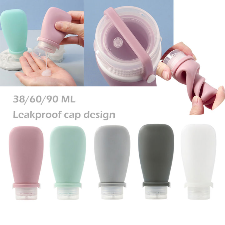 【Shop Now and Save】 30/60/90ml Travel Bottles Leak Proof Squeezable Refillable Containers Size Cosmetic Tube for Shampoo Lotion Soap Liquids Bottling Lingxue