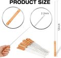 12 Pieces Stainless Steel Barbeque Skewers Set Reusable BBQ Grilling Sticks for Outdoor Camping Barbecue Cooking Tools (Set of 1) (12 Pcs). 