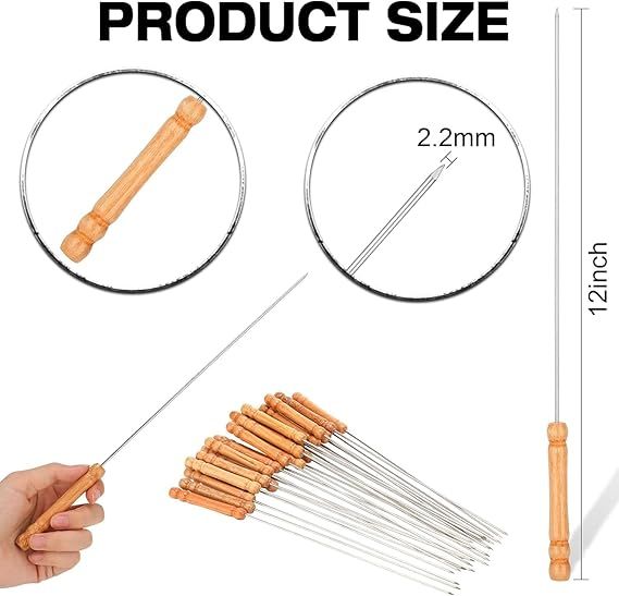 12%20Pieces%20Stainless%20Steel%20Barbeque%20Skewers%20Set%20Reusable%20BBQ%20Grilling%20Sticks%20for%20Outdoor%20Camping%20Barbecue%20Cooking%20Tools%20(Set%20of%201)%20(12%20Pcs)%20-%20Image%202