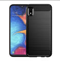 lthmy for Samsung Galaxy A10E Case Carbon Fiber TPU Soft Silicone Back Cover Armor Phone Case Casing. 